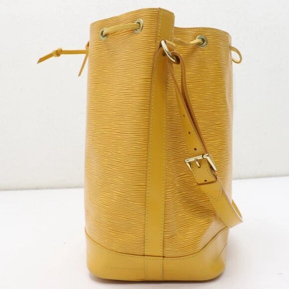 Louis Vuitton M44109 Petit Noe Epi Leather Yellow Bucket Drawstring Bag - Picture 6 of 16